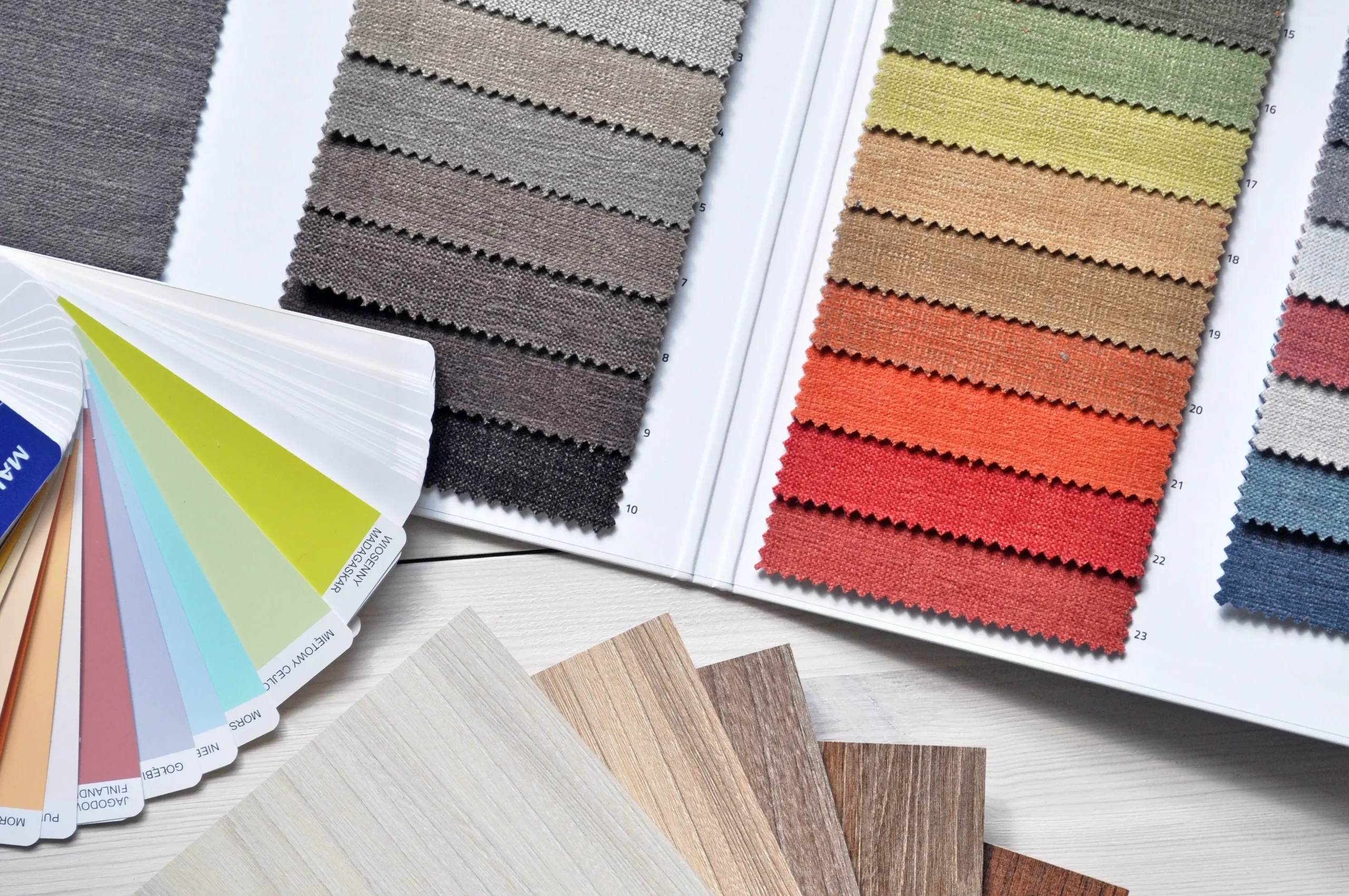 An image of colour swatches