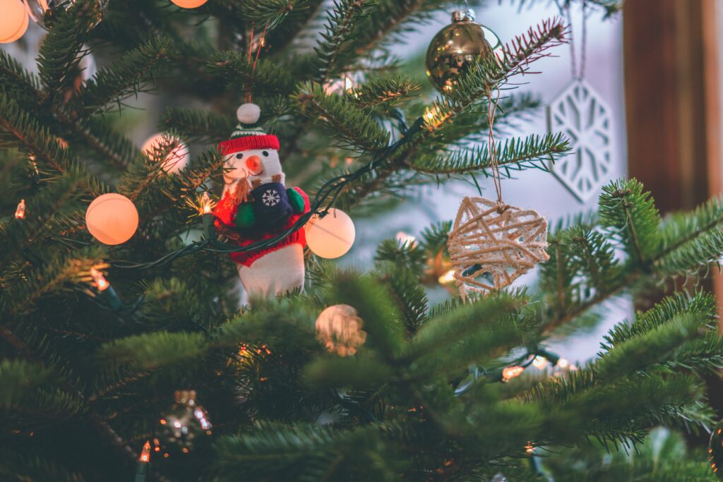 image of a decorated Christmas tree.